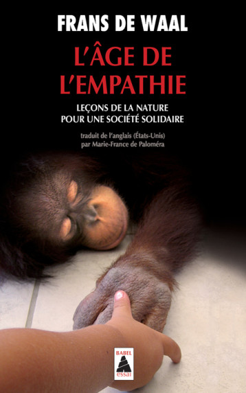 L'Âge de l'empathie - Frans De waal - ACTES SUD