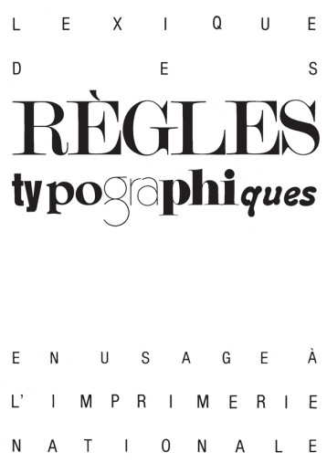 Lexique des règles typographiques -  Collectif - ACTES SUD