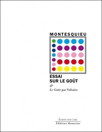 Essai sur le goût -  Montesquieu - MANUCIUS