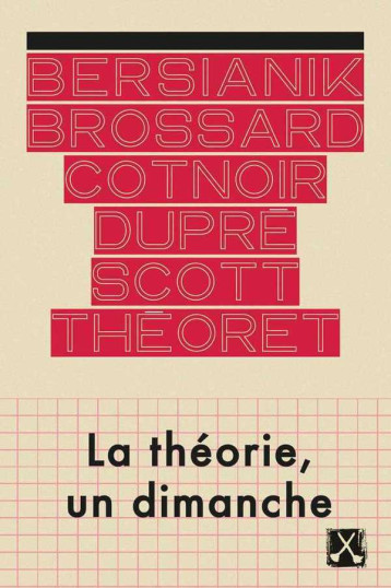 Théorie, un dimanche (La) - Louky Bersianik  - REMUE MENAGE