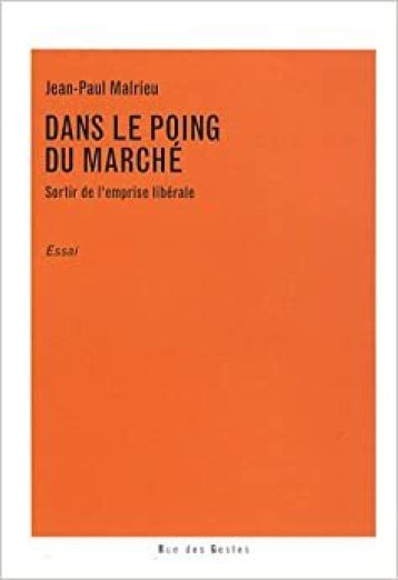 Dans le poing du marché - Jean-Paul Malrieu - VERDIER