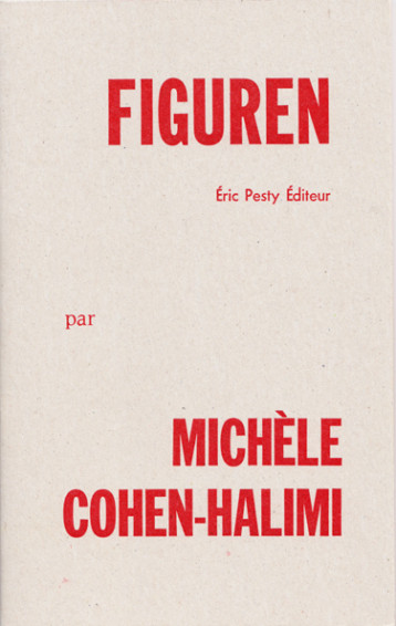 Figuren - Michèle Cohen-Halimi - ERIC PESTY