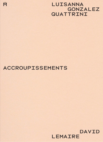 LUISANNA GONZALEZ QUATTRINI. ACCROUPISSEMENTS - David Lemaire - ART FICTION