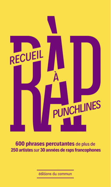 Recueil À Punchlines -  Collectif - DU COMMUN